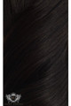 Brown Black - Deluxe 18" Silk Seamless Clip In Human Hair Extensions 180g